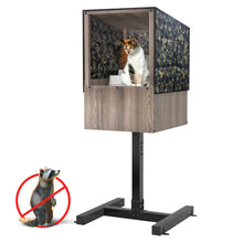 Load image into Gallery viewer, Outdoor Feral Cat Feeding Station, Shelter for Food & Water, Critter-Proof Design Safe Haven, 24.5"x24.5x61"