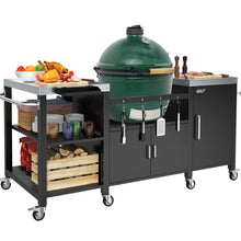 Load image into Gallery viewer, Grill Table, Metal Grill Cart Compatible with XL Big Green Egg,Big Joe,Primo XL