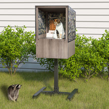 Load image into Gallery viewer, Outdoor Feral Cat Feeding Station, Shelter for Food & Water, Critter-Proof Design Safe Haven, 24.5"x24.5x61"