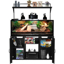 Load image into Gallery viewer, Reptile Tank Stand Terrarium Stand with Accessories Storage 48" X 24" Tabletop