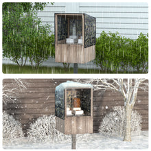 Load image into Gallery viewer, Outdoor Feral Cat Feeding Station, Shelter for Food & Water, Critter-Proof Design Safe Haven, 24.5"x24.5x61"