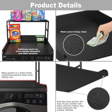 Load image into Gallery viewer, Washer Dryer Countertop Laundry Guard with Laundry Room Shelf for Single Washer/Dryer