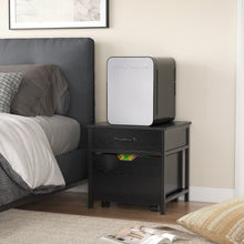Load image into Gallery viewer, Mini Fridge Stand with Storage,18.1"Mini Fridge Cabinet,Heavy Duty Mini Fridge Table