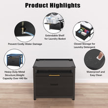 Load image into Gallery viewer, Washer Dryer Pedestal Stand, 24.1" Laundry Pedestal for Compact Washing Machine
