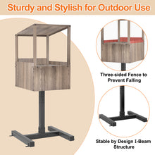 Load image into Gallery viewer, Outdoor Feral Cat Feeding Station, Shelter for Food & Water, Critter-Proof Design Safe Haven, 24.5"x24.5x61"