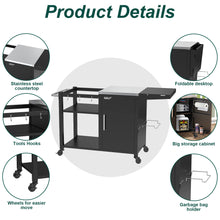 Load image into Gallery viewer, Grill Table for Big Green Egg Compatible with up to Medium Green Egg,Kamado Joe Jr