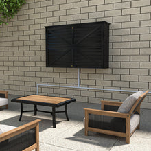 Load image into Gallery viewer, GDLF Outdoor TV Enclosure Solid Wood TV Cover 55 Inch Weatherproof with Premium Dual-Arm TV Mount