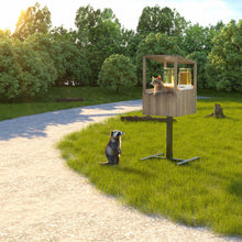 Load image into Gallery viewer, Outdoor Feral Cat Feeding Station, Shelter for Food & Water, Critter-Proof Design Safe Haven, 24.5"x24.5x61"