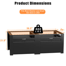 Load image into Gallery viewer, Washer and Dryer Pedestals, Laundry Pedestal Universal Fit Washing Machine Stand