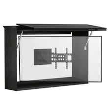 Load image into Gallery viewer, GDLF Outdoor TV Enclosure Solid Wood TV Cover 55 Inch Weatherproof with Premium Dual-Arm TV Mount