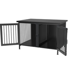 Load image into Gallery viewer, GDLF Double Dog Crate with Divider for 1 or 2 dogs, Indoor Kennel Cage (Int.dims:36.2”Wx24.5”Dx21”H)