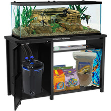 Load image into Gallery viewer, 55-75 Gallon Fish Tank Stand Heavy Duty Metal Aquarium Stand with Cabinet,52"L*19.68"