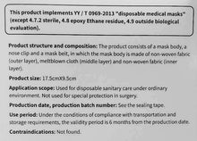 Load image into Gallery viewer, 50 pack Face Masks Disposable 3 Layers Filter Dust proof Efficiency ≥97% Facial Protective