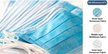 Load image into Gallery viewer, 50 pack Face Masks Disposable 3 Layers Filter Dust proof Efficiency ≥97% Facial Protective