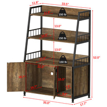 Load image into Gallery viewer, GDLF Large Hidden Cat Litter Box Enclosure Furniture with Shelf  Cat Washroom Storage with Scratch