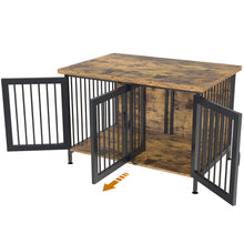 Load image into Gallery viewer, GDLF Double Dog Crate with Divider for 1 or 2 dogs, Indoor Kennel Cage (Int.dims:36.2”Wx24.5”Dx21”H)