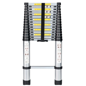 GDLF 15.5FT Aluminum Telescoping Ladder EN131 Professional Multi Purpose Extension