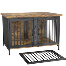 Load image into Gallery viewer, GDLF Double Dog Crate with Divider for 1 or 2 dogs, Indoor Kennel Cage (Int.dims:36.2”Wx24.5”Dx21”H)