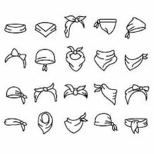 Load image into Gallery viewer, 12 Pack Cloth Paisley Print Scarf Bandana Kerchief Head Wrap Face Mask