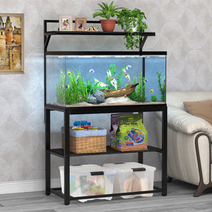 40-50 Gallon Fish Tank Stand with Plant Shelf Aquarium Stand with Storage Shelf