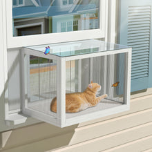 Load image into Gallery viewer, GDLF Cat Window Box,Window Catio Fits Double Hung Windows 24&quot; to 42.5&quot; Wide Waterproof