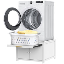 Load image into Gallery viewer, GDLF Laundry Pedestal Heavy Duty Metal Washer Dryer Pedestal 29&quot; Universal Fit Anti-Vibration Washing Machine Stand