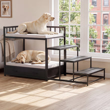 Load image into Gallery viewer, GDLF Dog Bunk Beds for Large Dogs, Dog Window Perch &amp; Bedside Pet Bed