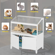 Load image into Gallery viewer, GDLF Hamster Cage with Storage Cabinet Small Animal, Large Habitat for Hedgehog Gerbil &amp; Rat 39.5&quot;x19.7&quot;x43.7&quot;
