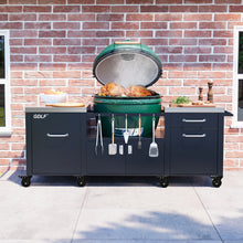 Load image into Gallery viewer, Outdoor Grill Table for 2XL Big Green Egg,Big Joe,Primo XL,Waterproof Cover Included