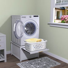 Load image into Gallery viewer, GDLF Laundry Pedestal Heavy Duty Metal Washer Dryer Pedestal 29&quot; Universal Fit Anti-Vibration Washing Machine Stand