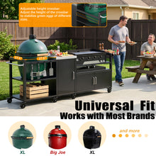 Load image into Gallery viewer, Outdoor Grill Cart for XL Big Green Egg and 28"/36" Blackstone Griddle