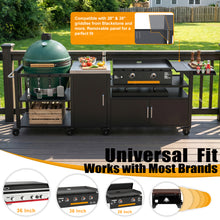 Load image into Gallery viewer, Outdoor Grill Cart for XL Big Green Egg and 28"/36" Blackstone Griddle