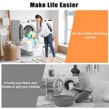 Load image into Gallery viewer, GDLF Washer and Dryer Pedestals, Universal Washer and Dryer Stand with Pull-Out Shelf,White