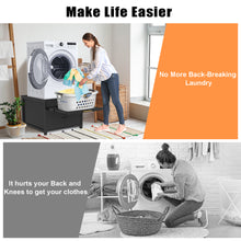 Load image into Gallery viewer, GDLF Laundry Pedestal Heavy Duty Metal Washer Dryer Pedestal 29&quot; Universal Fit Anti-Vibration Washing Machine Stand