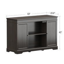 Load image into Gallery viewer, GDLF TV Lift Cabinet, Hidden Motorized Television Lift Cabinet for 55-65&quot; TVs with Storage and Remote Control, Modern Walnut