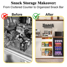 Load image into Gallery viewer, Snack Bar Cabinet with Fridge Space, Snack Organizer with Storage for Home Theater