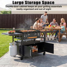 Load image into Gallery viewer, GDLF Grill Table for Blackstone 28" &amp; 36", Metal Outdoor Grill Cart with Storage Cabinet