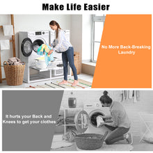 Load image into Gallery viewer, Washer Dryer Pedestals with Pull-Out Shelves for 24-Inch Sets, White