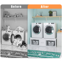 Load image into Gallery viewer, GDLF Washer and Dryer Pedestals, Universal Washer and Dryer Stand with Pull-Out Shelf,White