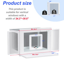 Load image into Gallery viewer, Winter Cat Window Box – Cat Window Perch Catio with Windproof Cover &amp; Cat Door