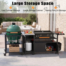 Load image into Gallery viewer, Outdoor Grill Cart for XL Big Green Egg and 28"/36" Blackstone Griddle