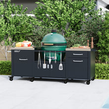 Load image into Gallery viewer, Outdoor Grill Table for 2XL Big Green Egg,Big Joe,Primo XL,Waterproof Cover Included