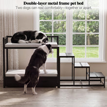 Load image into Gallery viewer, GDLF Dog Bunk Beds for Large Dogs, Dog Window Perch &amp; Bedside Pet Bed