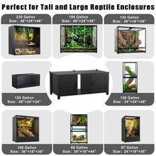Load image into Gallery viewer, 48&quot;x24&quot; Reptile Tank Stand for 120–230 Gallon Terrariums with Storage
