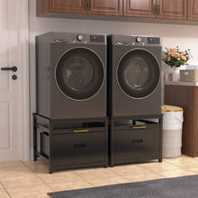 Load image into Gallery viewer, Washer Dryer Pedestal Stand, 24.1&quot; Laundry Pedestal for Compact Washing Machine