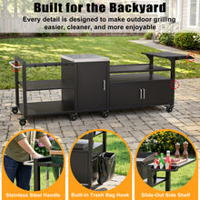 Load image into Gallery viewer, Outdoor Grill Cart for XL Big Green Egg and 28"/36" Blackstone Griddle