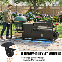 Load image into Gallery viewer, Outdoor Grill Cart for XL Big Green Egg and 28"/36" Blackstone Griddle