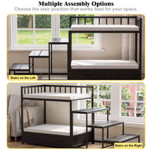 Load image into Gallery viewer, GDLF Dog Bunk Beds for Large Dogs, Dog Window Perch &amp; Bedside Pet Bed