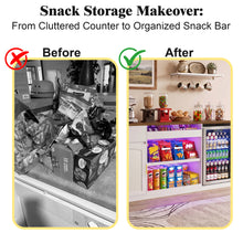 Load image into Gallery viewer, 70.1" Snack Bar Cabinet with Fridge Space for Home Theater with LED Lights, White