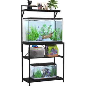 20-29 Gallon Fish Tank Stand with Plant Shelf, Aquarium Stand with Sto –  shopGDLF